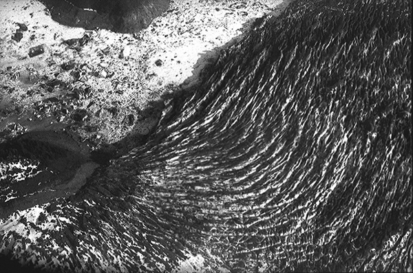 Glacier from a small plane